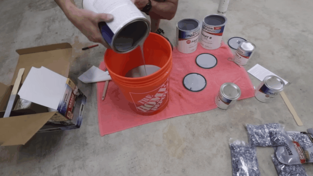 mix the epoxy