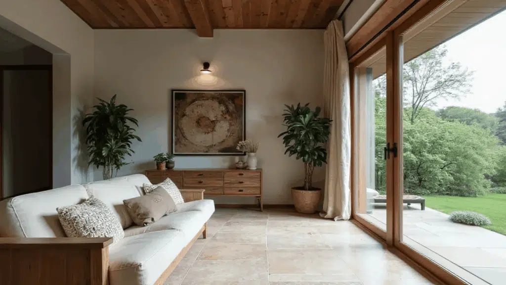 open house concept unified flooring