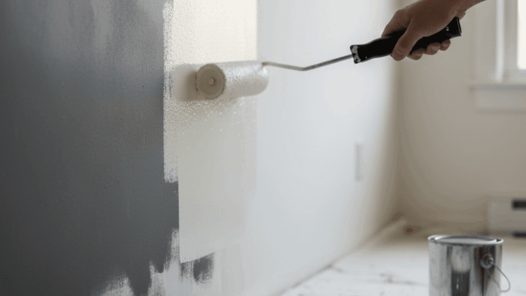 painting over dark wall