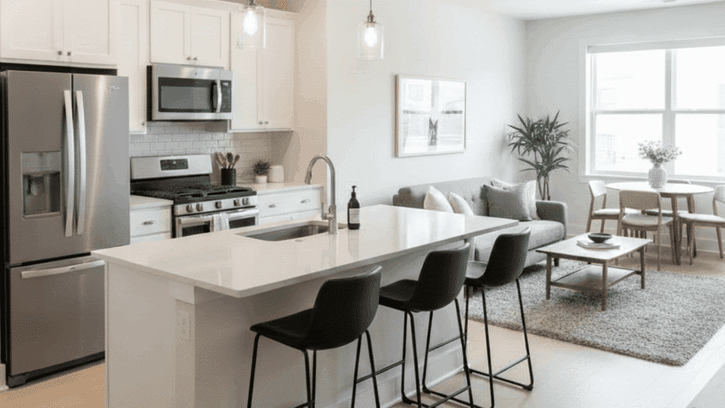 peninsula open floor plan