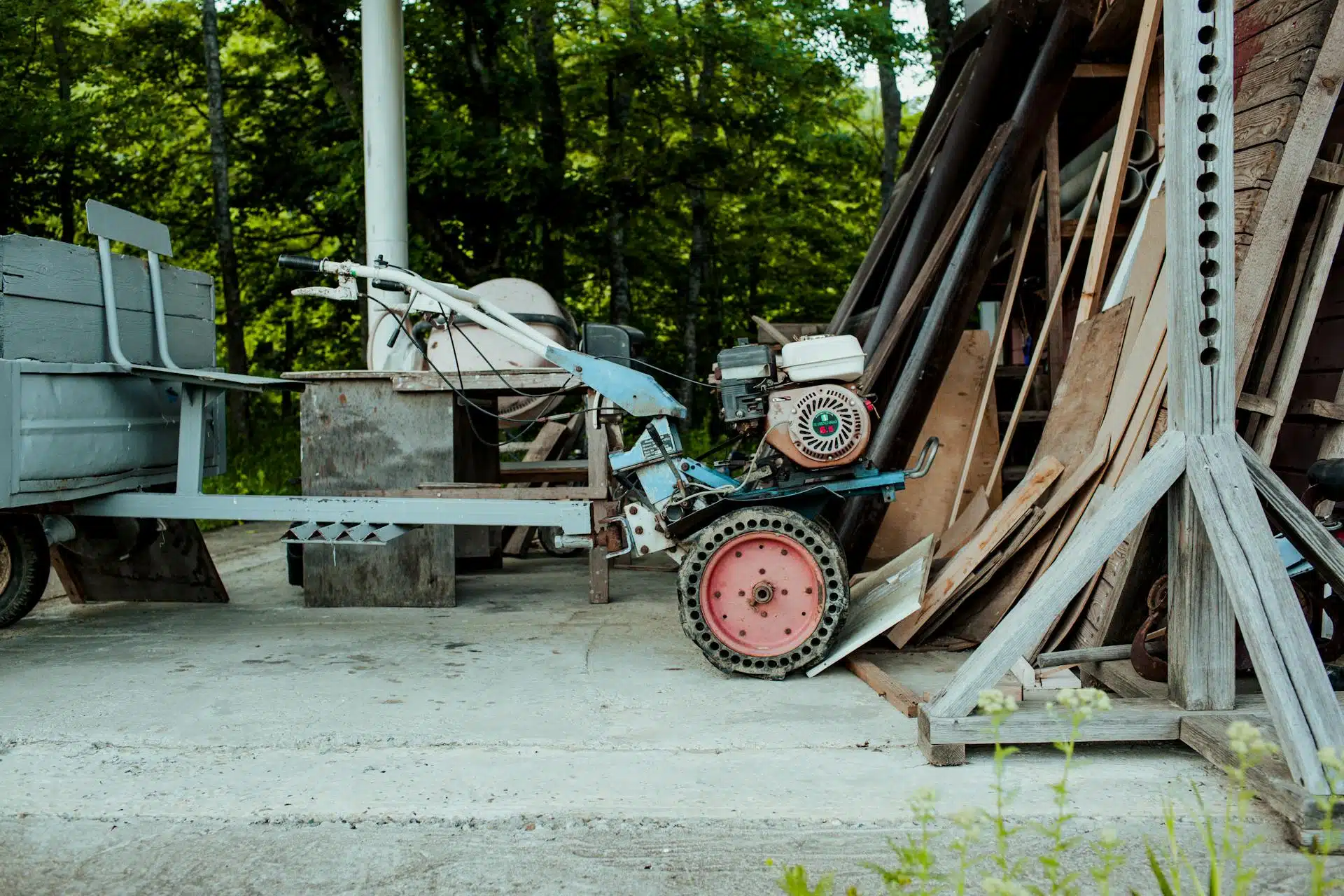 Old storage sheds