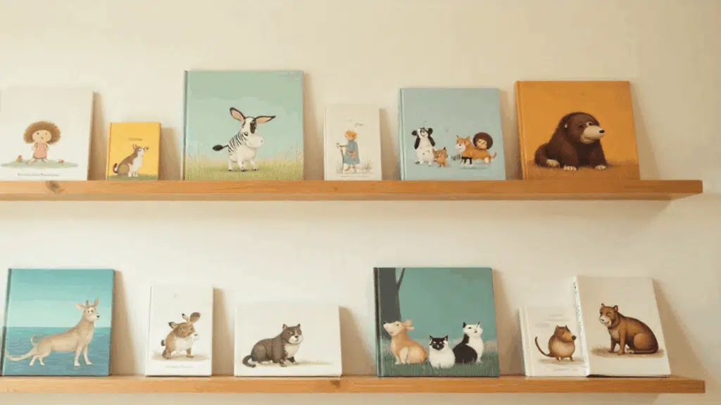 picture book ledge wall