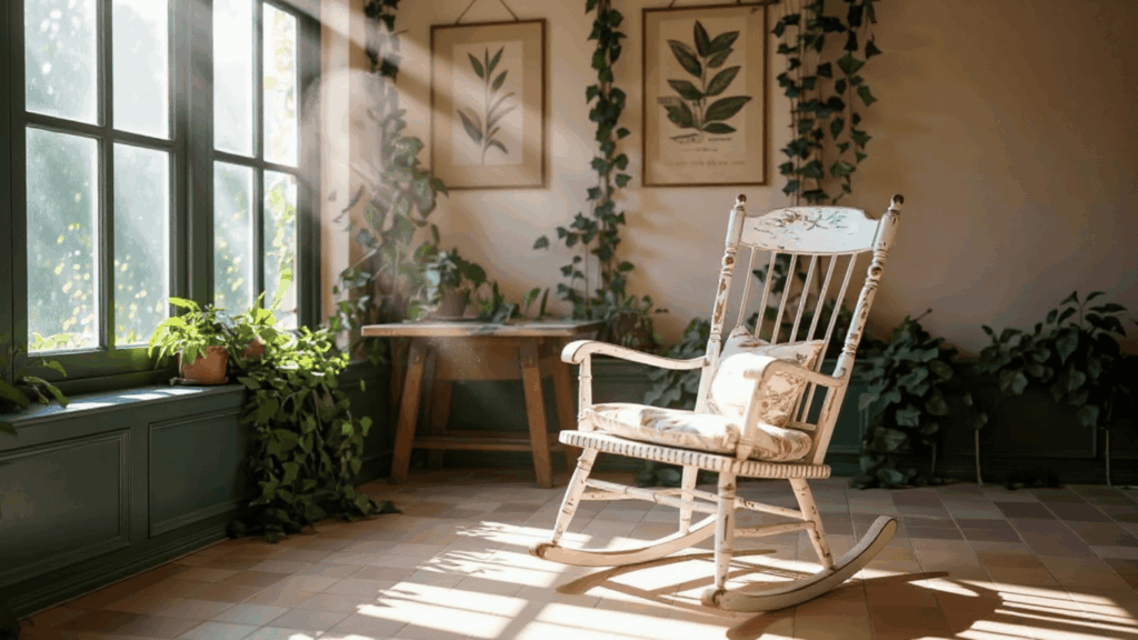 place a compact rocking chair small sunroom ideas