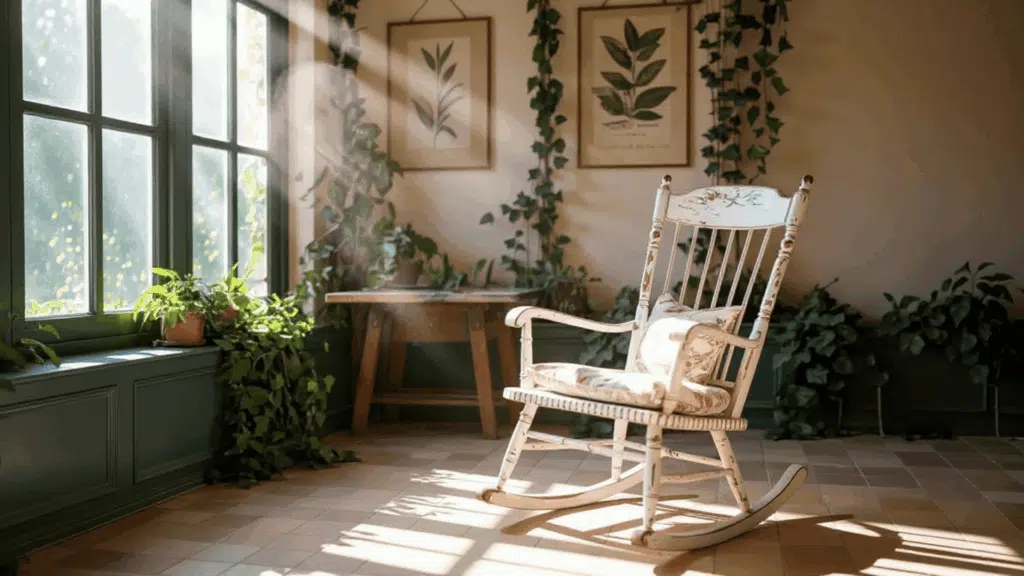 place a compact rocking chair small sunroom ideas