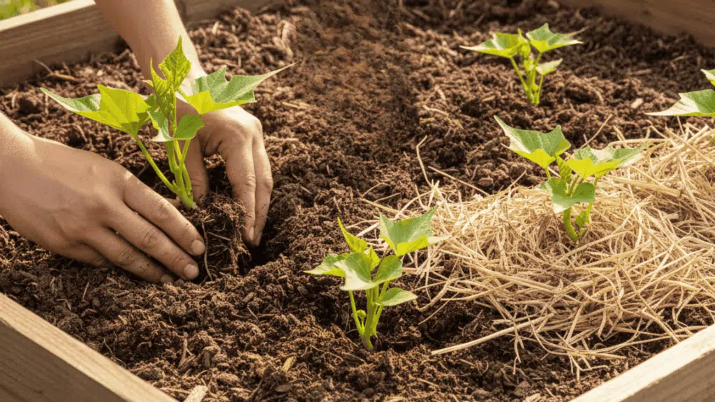 planting sweet potatoes
