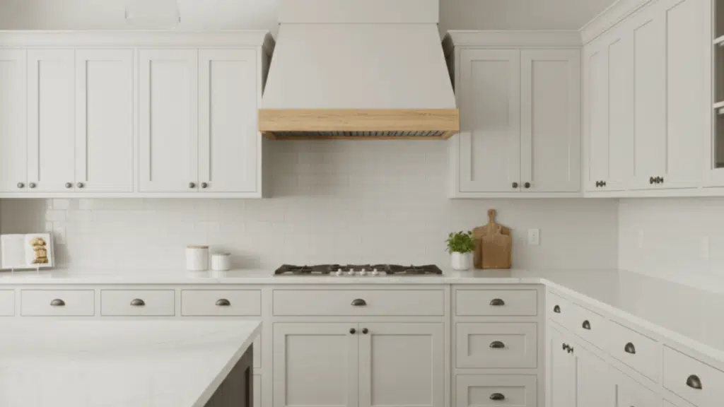 plaster hood with trim