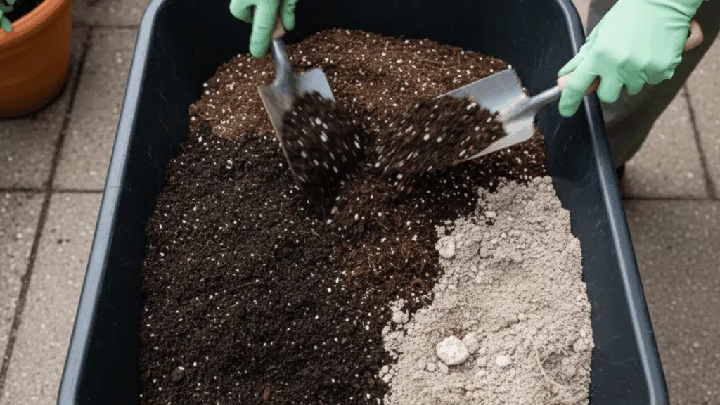 refreshing potting soil