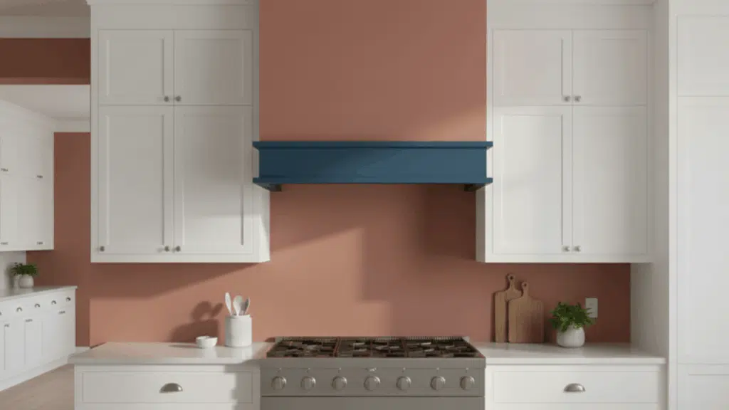 same color wall and hood