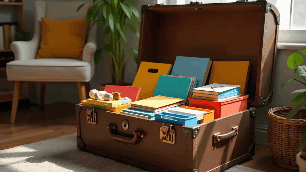 school in a box trunk or chest