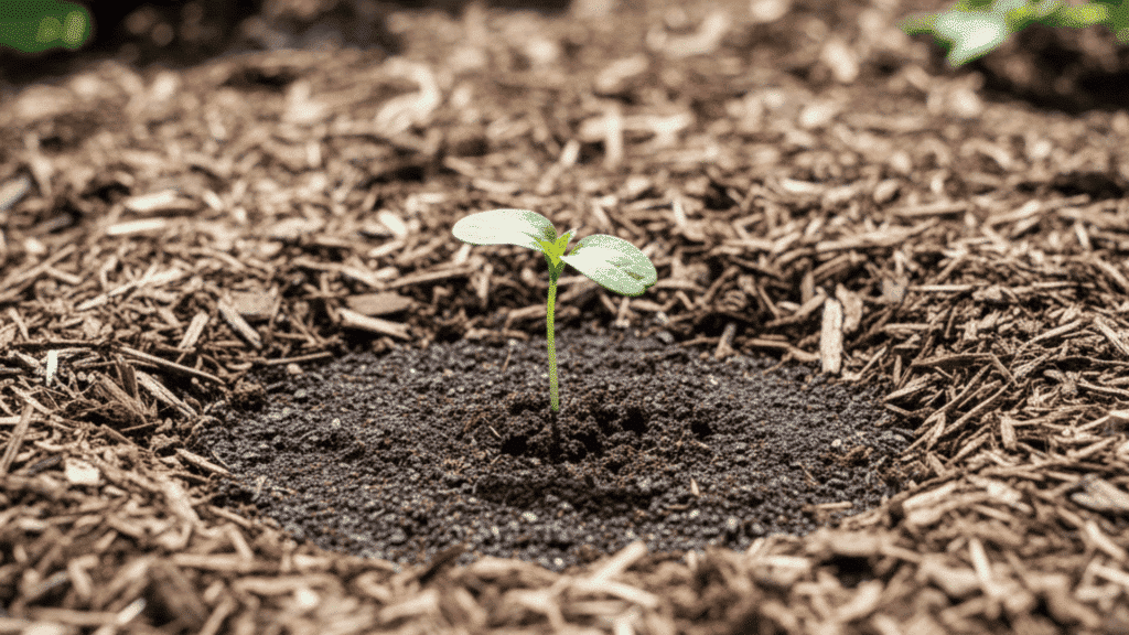 seedling mulch barrier