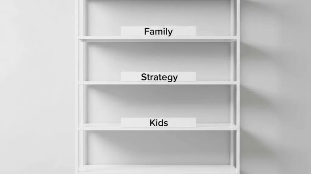 shelving by category