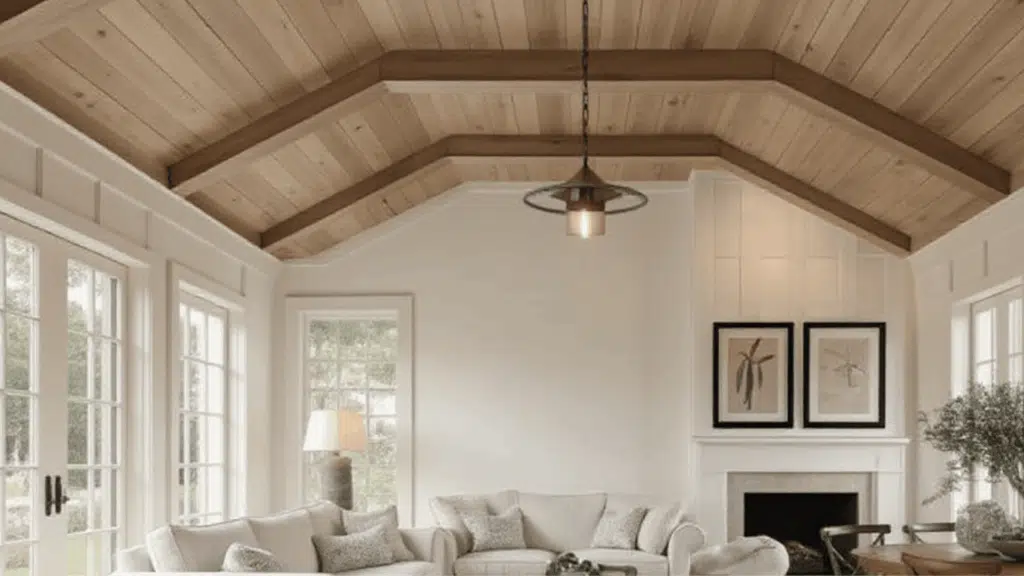 shiplap vaulted ceiling