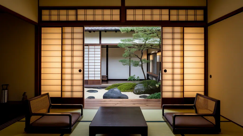 shoji doors for soft light and privacy japanese style house