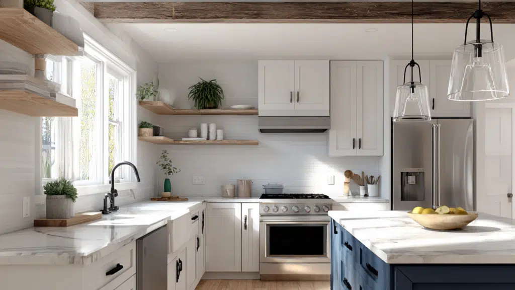 single central beam for subtle structure