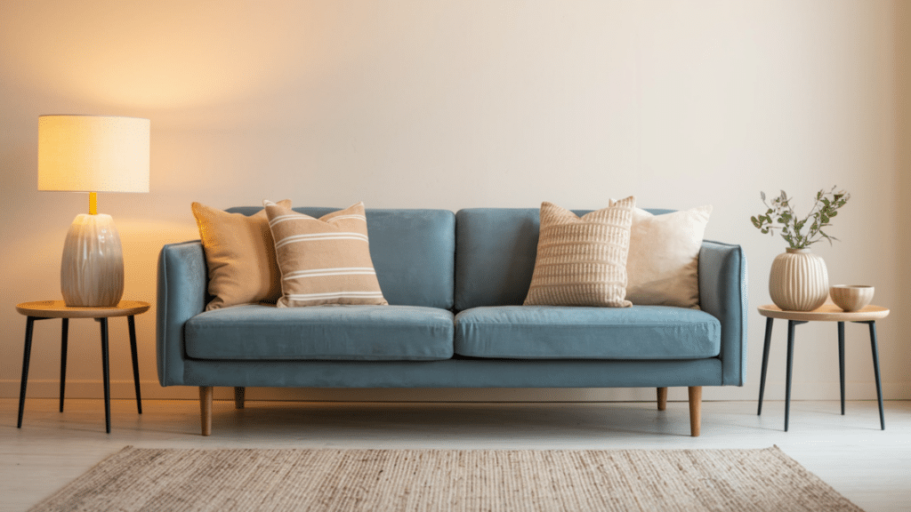 small living room compact sofa