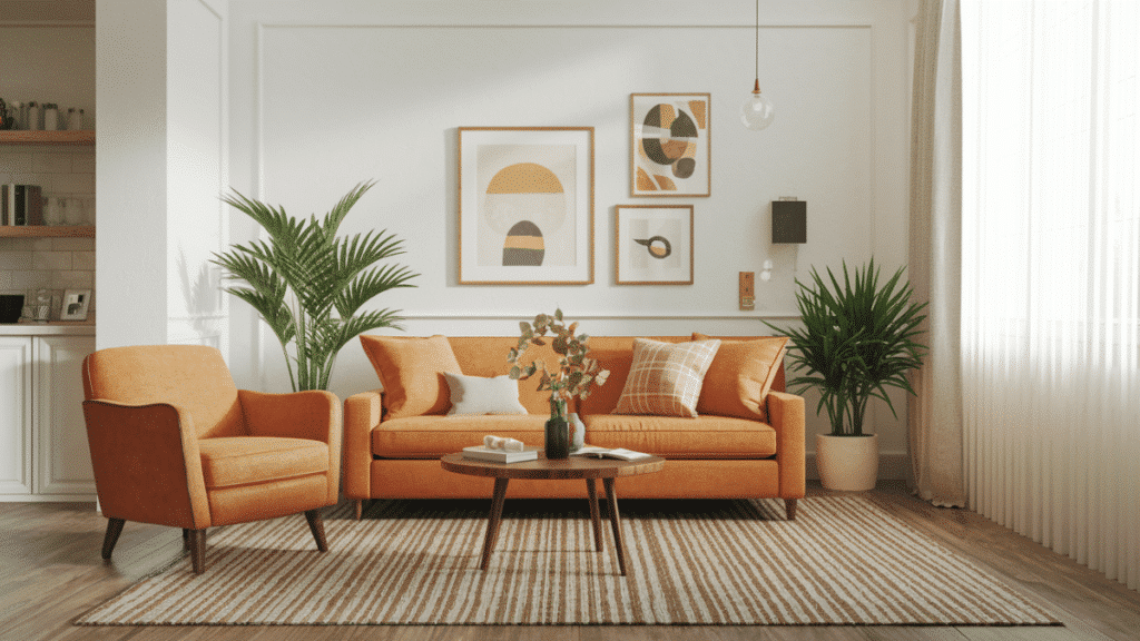 small living room rug under sofa