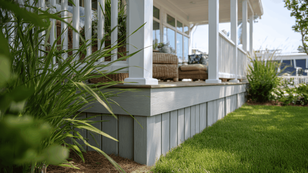 smooth pvc boards painted soft gray