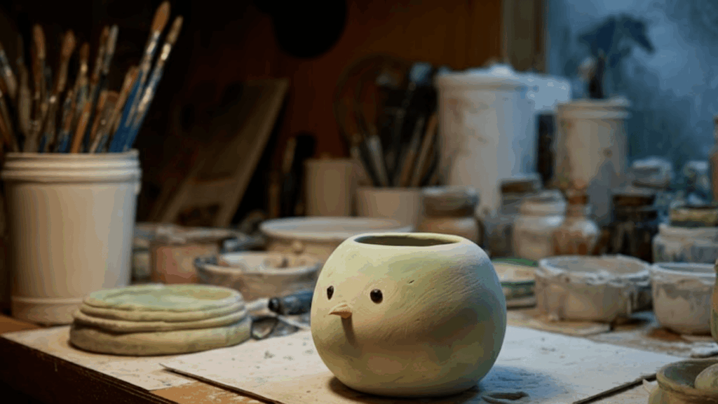 snowman pot