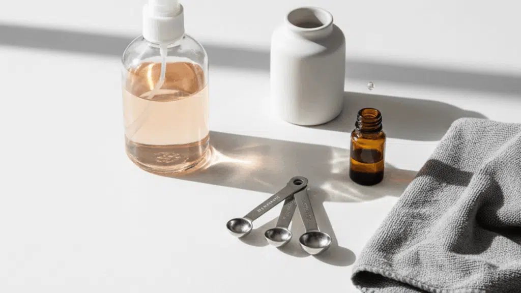 soap and water