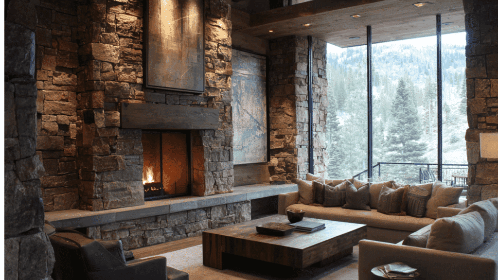 stacked stone ledger panels