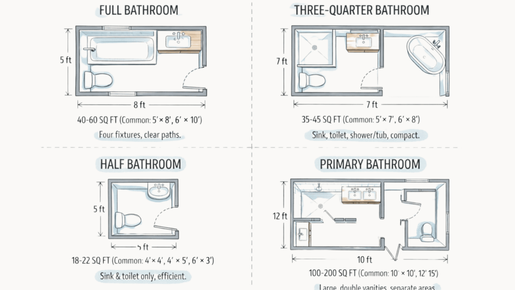 standard toilet plan dimensions