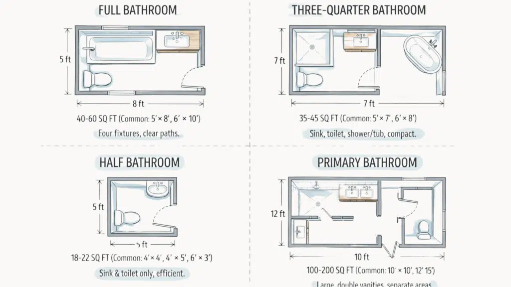 standard toilet plan dimensions