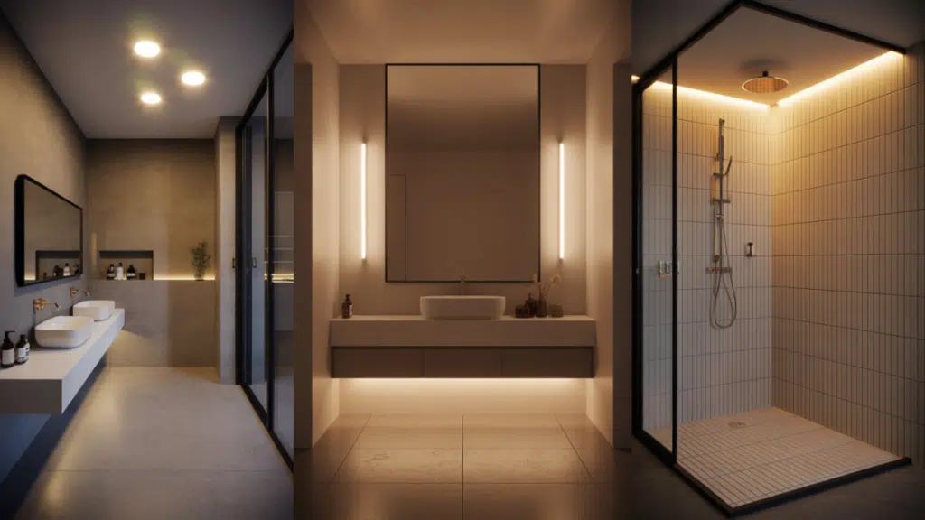 strategic lighting placement