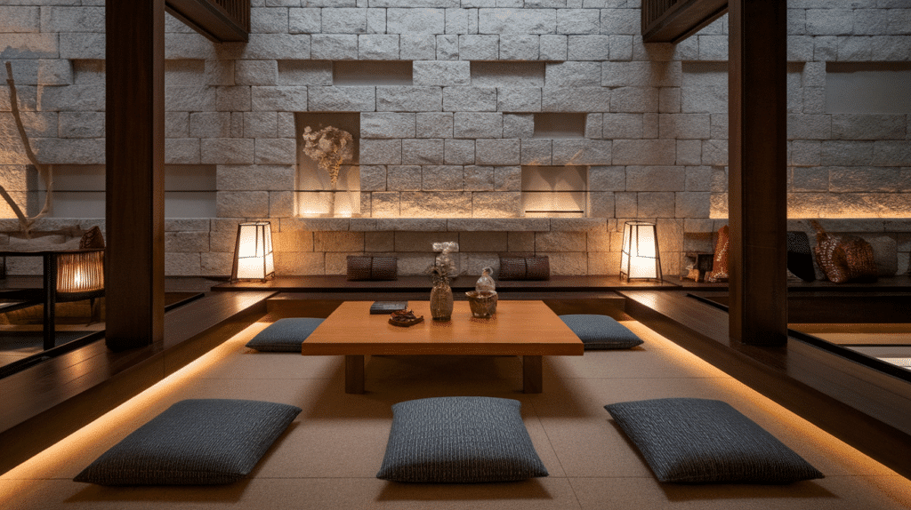 sunken living rooms for cozy conversation japanese style house