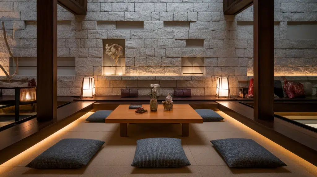 sunken living rooms for cozy conversation japanese style house