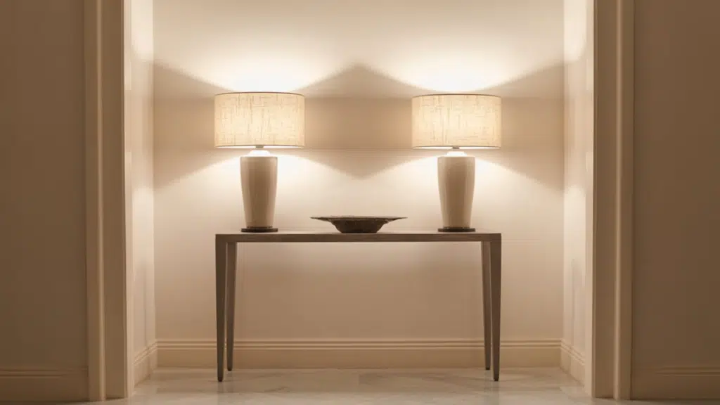 symmetrical entryway layout