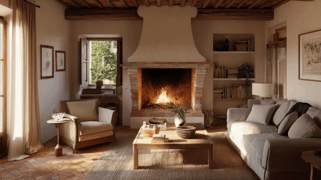 terracotta fireplace tile