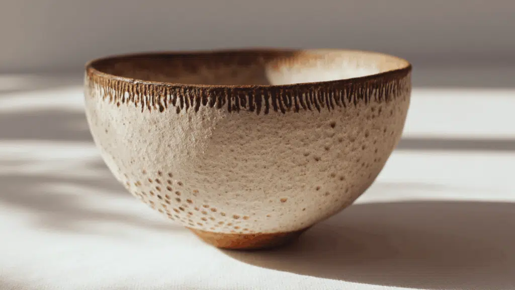textured rim bowl