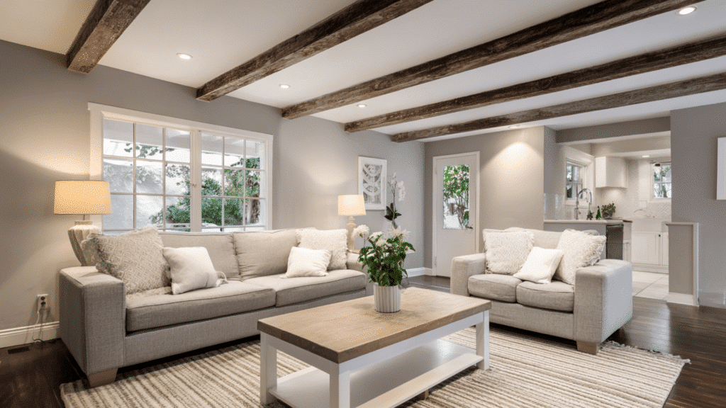 thin decorative beams for a light look