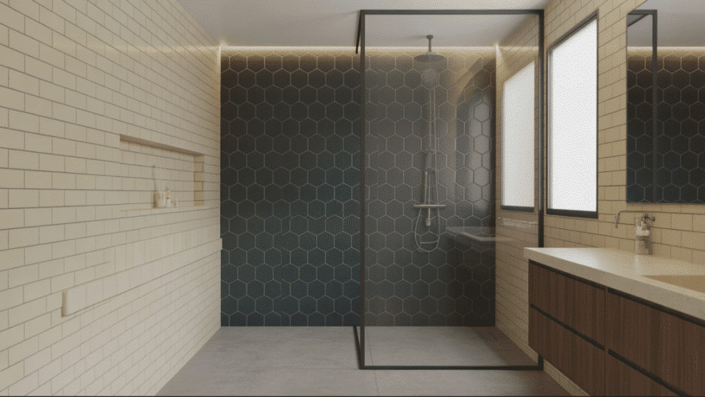 tile zoning for visual separation