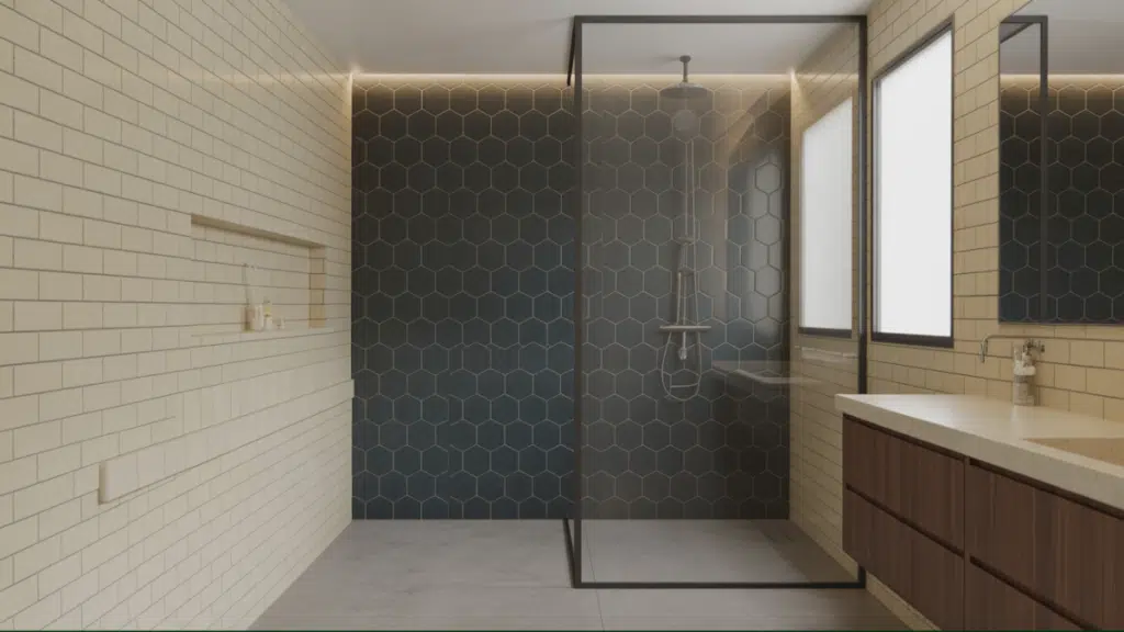 tile zoning for visual separation