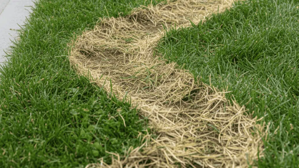 uneven brown grass