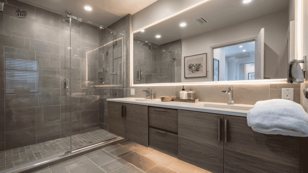 vanities with integrated lighting