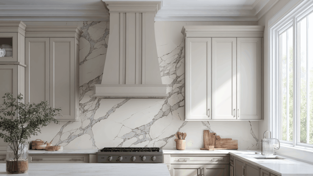 veined marble wall