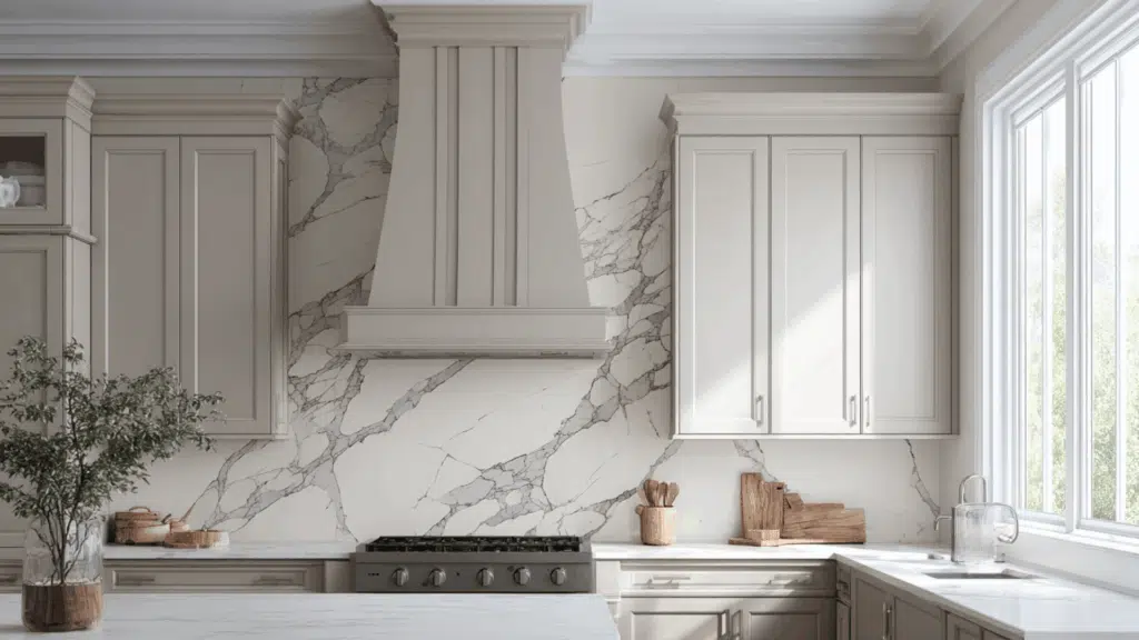 veined marble wall
