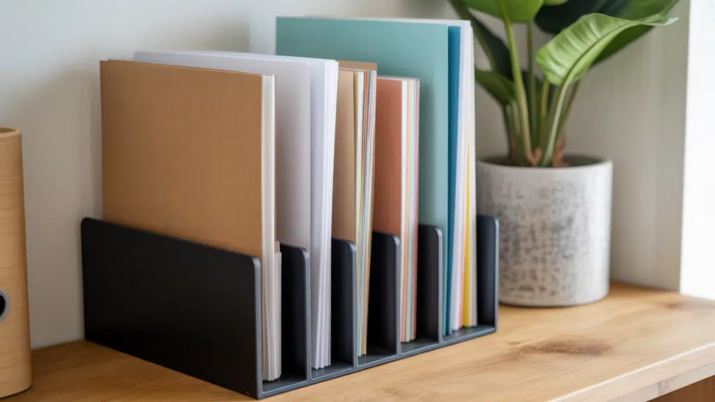 vertical paper storage