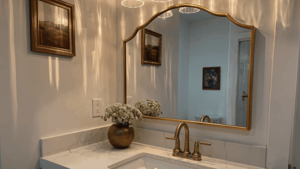 vintage inspired powder room half bathroom remodel ideas
