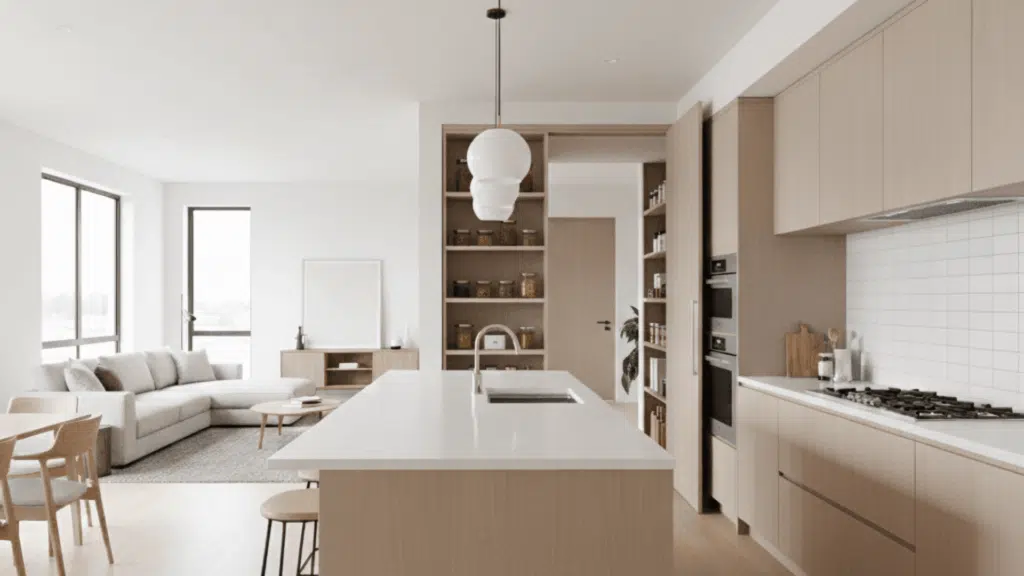 walkthrough pantry open floor plan