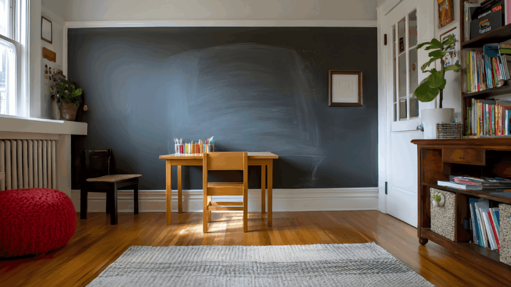 wall length chalkboard or whiteboard strip