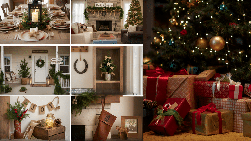 western christmas decor for living spaces
