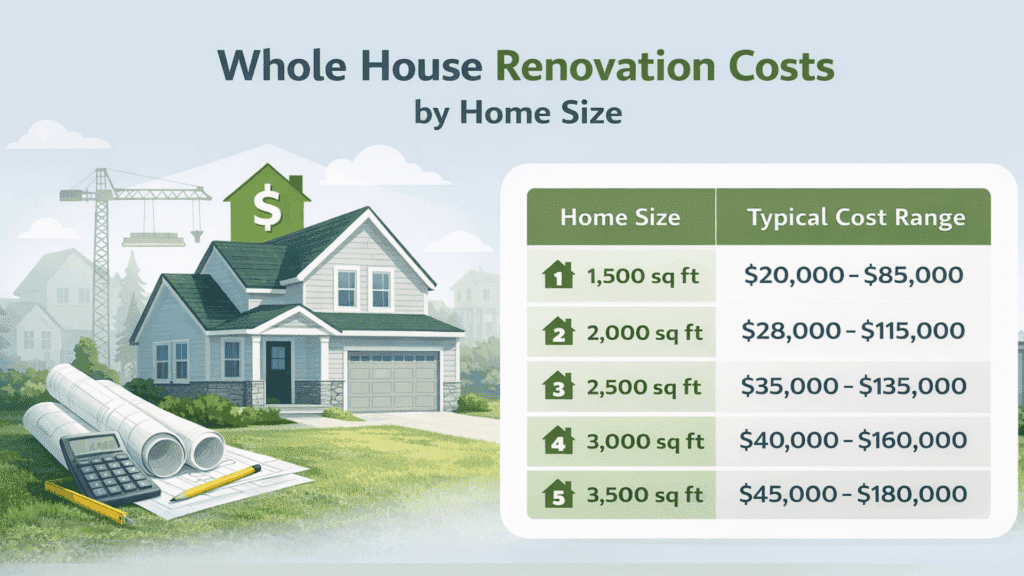 whole house renovation cost