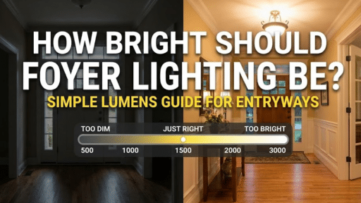 How Bright Should Foyer Lighting Be? Simple Lumens Guide for Entryways