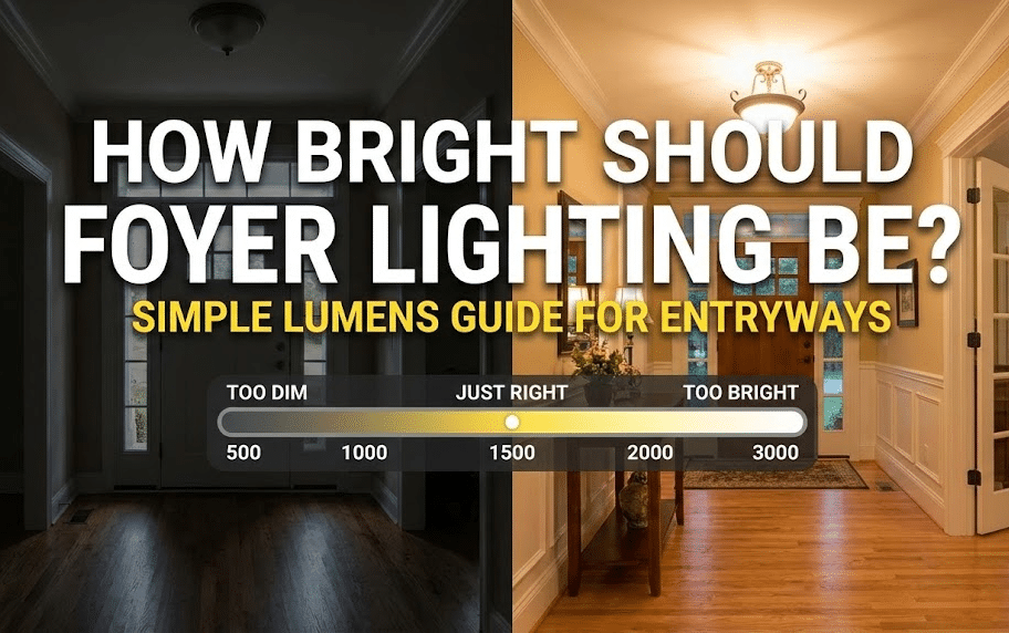 How Bright Should Foyer Lighting Be? Simple Lumens Guide for Entryways