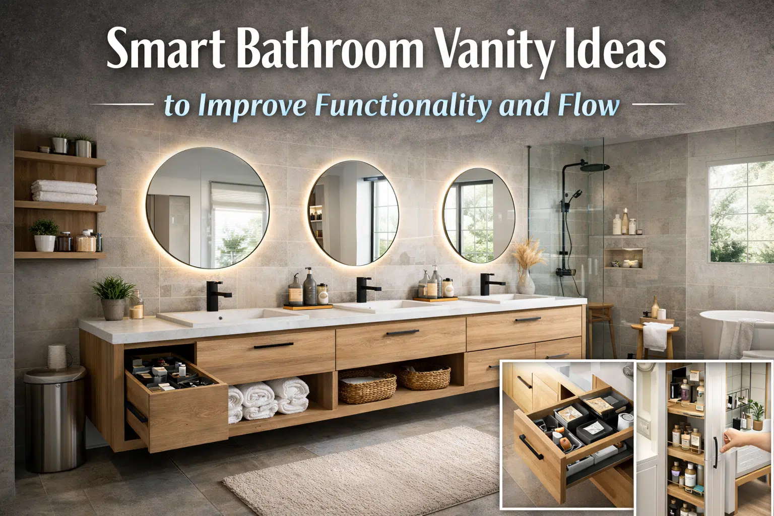 Smart Bathroom Vanity Ideas to Improve Functionality and Flow