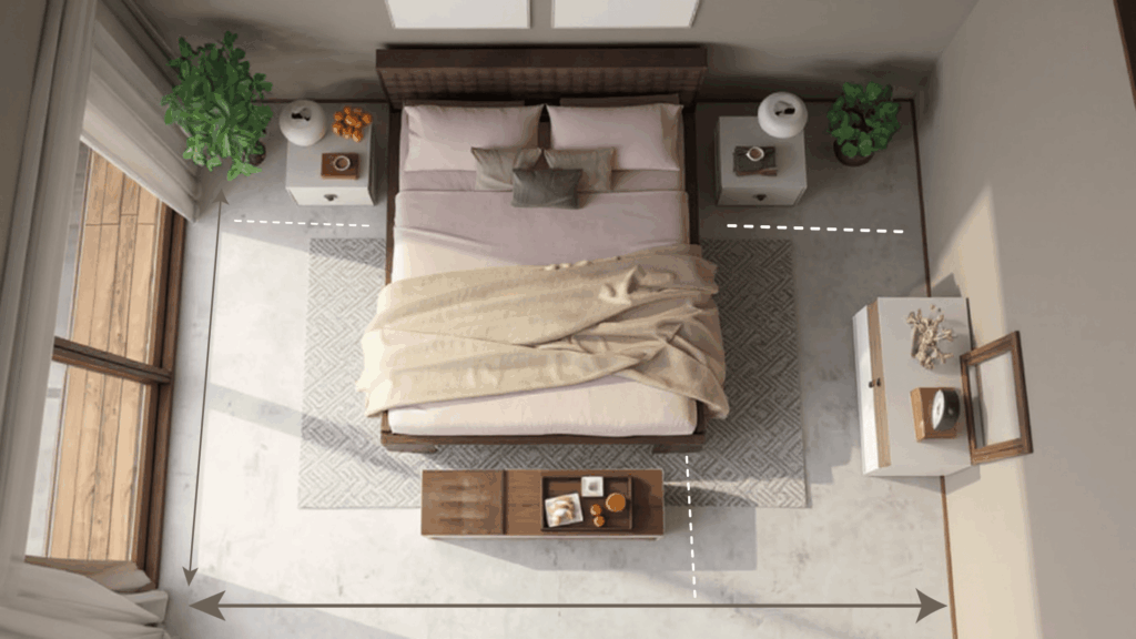 average bedroom size