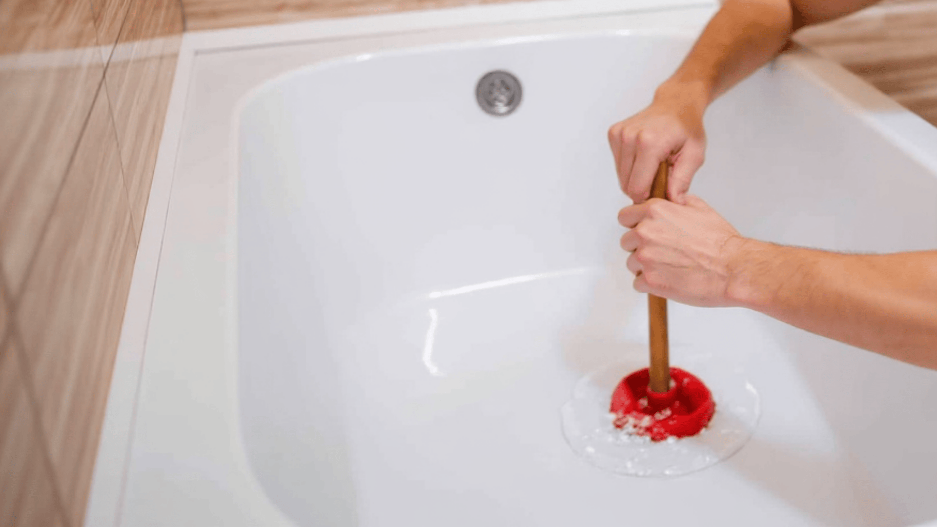 bathtub drain clogged